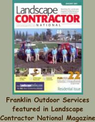 Franklin Outdoor Services featured in Landscape Contractor National Magazine